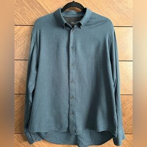 rag & bone Fit 2 Cotton Linen Blend Oxford Button Down
